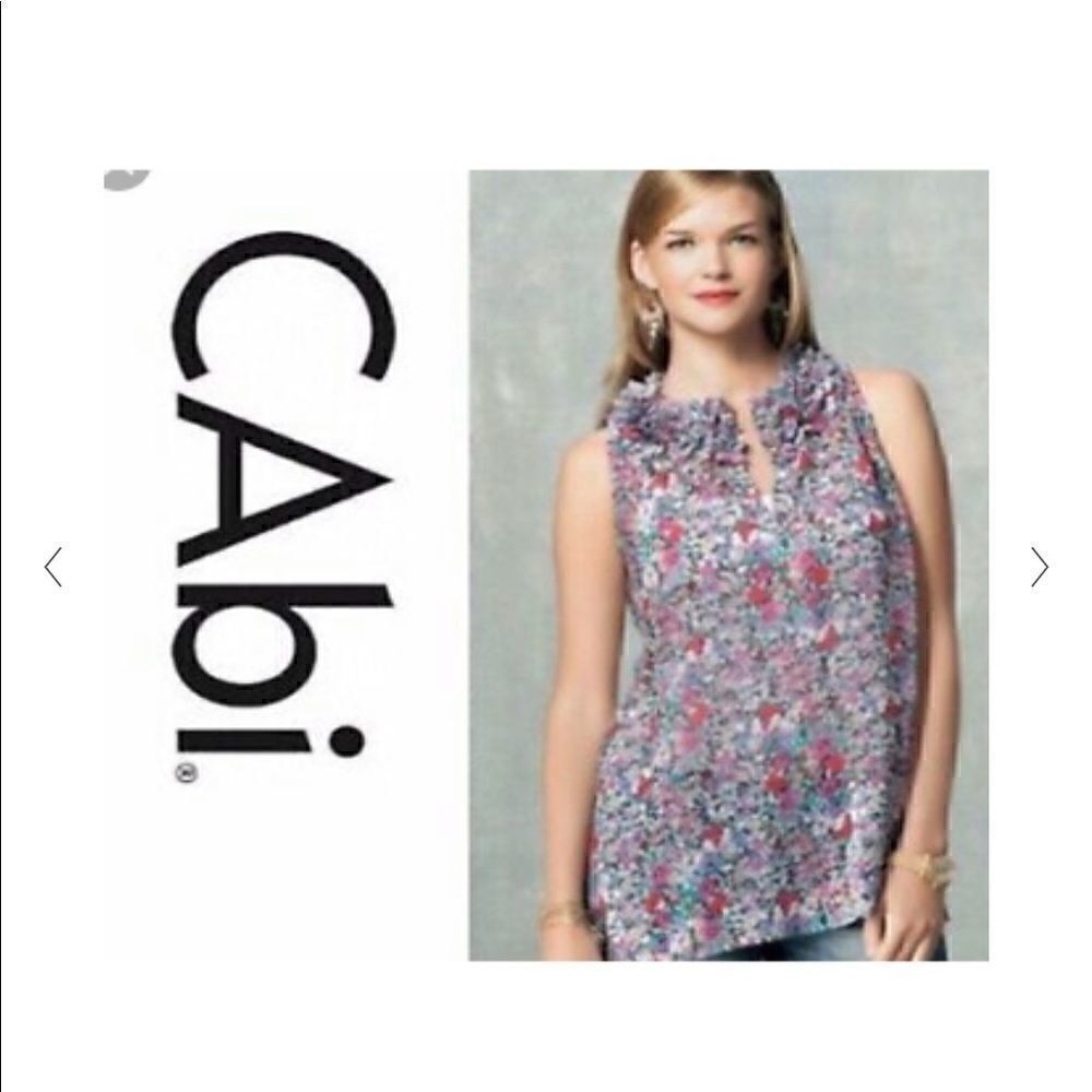 CAbi | Liberty Floral Sleeveless Blouse 355 | M